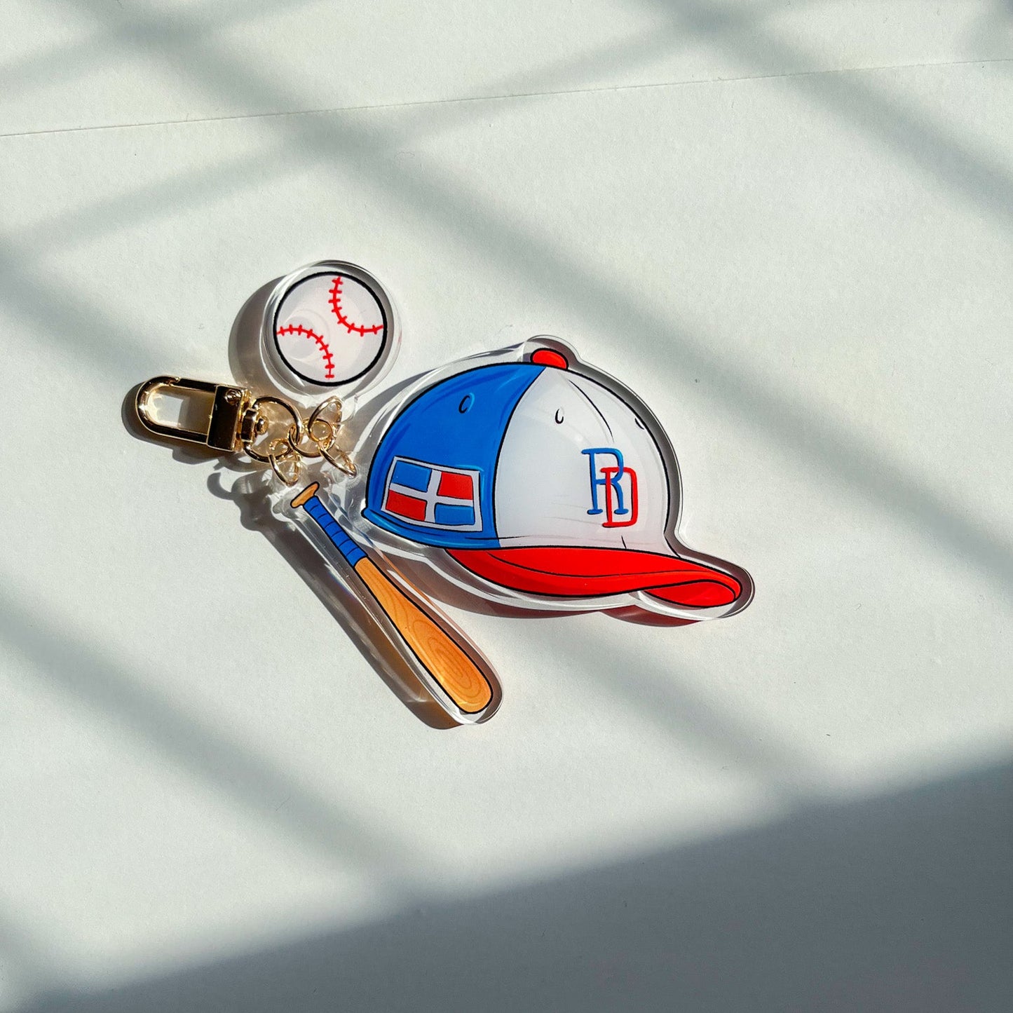 Dominican Baseball keychain